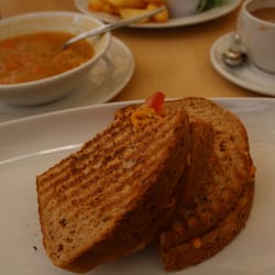 Klondyke Garden Centre - Soup and cheese toasty from the cafe