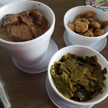 The Swanson - Roast beef, collards, okra - Southern Near Me - Perry, Georgia The Swanson - Roast beef, collards, okra - Southern Near Me - Perry, Georgia