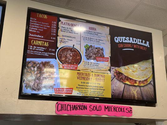 Menu photo 1 Carnitas La Yoca Tucson, AZ