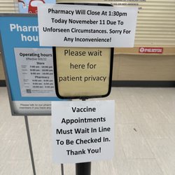 Walgreens - Was scheduled for a COVID vaccine and not given notification that they are closed "due to unforeseen circumstances".