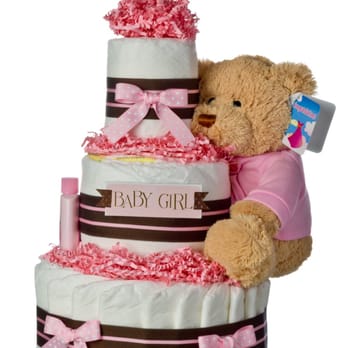 Tiny Toes - Diaper Cake with bear - Toy Stores Near Me Tiny Toes - Diaper Cake with bear - Toy Stores Near Me