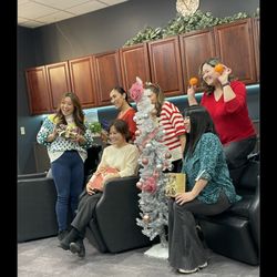 Salon De Voeu - Stylists celebrating the holidays.