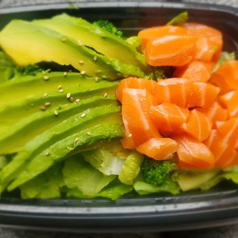Kobe Sushi - Salmon avocado salad with a ginger based dressing - Japanese Near Me - New York, New York Kobe Sushi - Salmon avocado salad with a ginger based dressing - Japanese Near Me - New York, New York