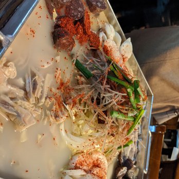 JCD Korean Restaurant - blood sausage and intestines - Korean Near Me - Beaverton, Oregon