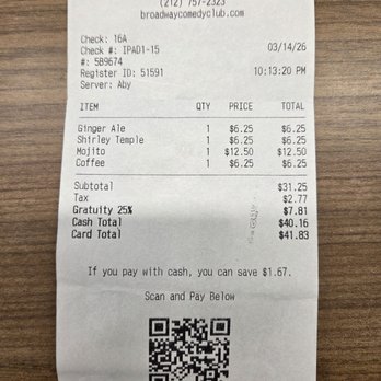 Broadway Comedy Club - I GOT RECEIPT(s)!!! - Comedy Clubs Near Me - New York, New York Broadway Comedy Club - I GOT RECEIPT(s)!!! - Comedy Clubs Near Me - New York, New York