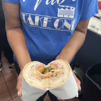Vitos Hoagie Take One - Turkey ham cut down the middle display - Sandwiches Near Me - Philadelphia, Pennsylvania Vitos Hoagie Take One - Turkey ham cut down the middle display - Sandwiches Near Me - Philadelphia, Pennsylvania