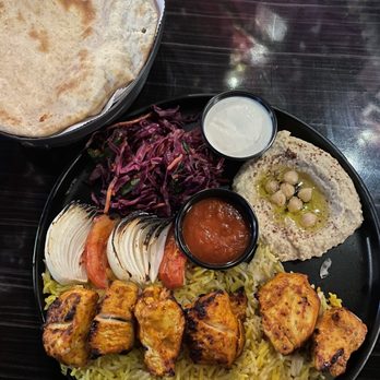 Parkerz - Tawook plate! - Mediterranean Near Me - Houston, Texas Parkerz - Tawook plate! - Mediterranean Near Me - Houston, Texas