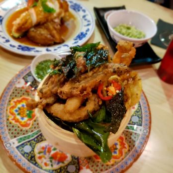 LOTUS CHINESE - Mushroom tempura with lotus flower, crunchy basil and kaffir lime leaf - Asian Fusion Near Me - Austin, Texas LOTUS CHINESE - Mushroom tempura with lotus flower, crunchy basil and kaffir lime leaf - Asian Fusion Near Me - Austin, Texas