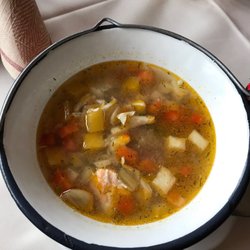 Badehaus - Fischerstopf mit Wurzelgemüse, Fenchel und Krebsfleisch