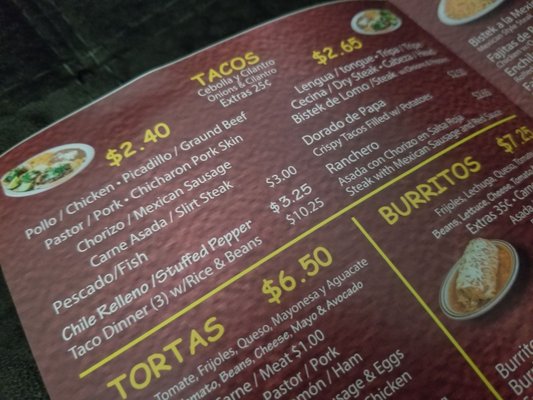 Menu photo 2 Yoli's Tacos Chicago, IL
