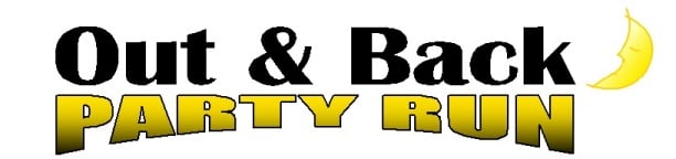 Out & Back Party Run Logo