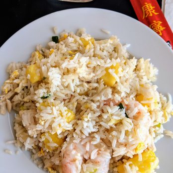Joy Yee Noodle - 817. Pineapple Chicken and Shrimp Fried Rice - Chinese Near Me - Chicago, Illinois