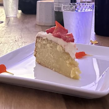 Chef Chris Shotwell - Lemon Olive oil Cake Rosemary buttercream and fresh raspberries - Personal Chefs Near Me Chef Chris Shotwell - Lemon Olive oil Cake Rosemary buttercream and fresh raspberries - Personal Chefs Near Me