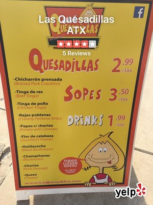 Menu photo 4 Las Fabulosas Quesadillas Austin, TX Menu photo 4 Las Fabulosas Quesadillas Austin, TX
