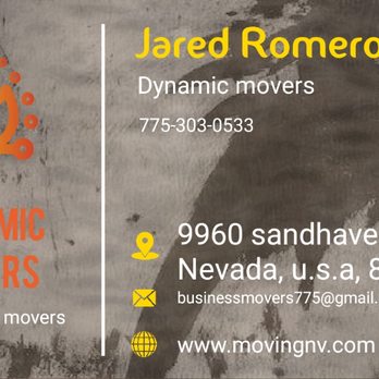 Dynamic Movers - New business cards comming soon - Movers Near Me - Reno, Nevada Dynamic Movers - New business cards comming soon - Movers Near Me - Reno, Nevada