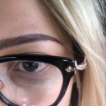 Alluring Permanent Makeup - Lines from the bottom to the top of the eyebrows against natural hair direction. This will never look natural. Just lines in my face. - Permanent Makeup Near Me - Las Vegas, Nevada