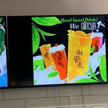 Gotcha Tea House - Menu on the wall - Tea Rooms Near Me - Rosemead, California