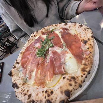 Doppio Zero Pizza - Prosciutto with Pear - Italian Near Me - Coquitlam, British Columbia Doppio Zero Pizza - Prosciutto with Pear - Italian Near Me - Coquitlam, British Columbia