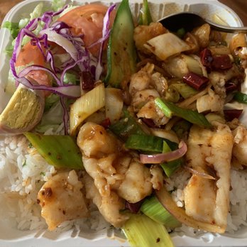 Ke Zhang - Spicy Fish Fillet Rice Dish - Chinese Near Me - Flushing, New York Ke Zhang - Spicy Fish Fillet Rice Dish - Chinese Near Me - Flushing, New York