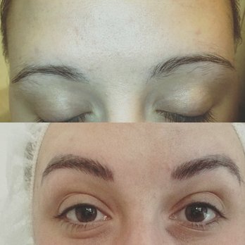 Alchemy Lash and Brow - Before and after! This is before any fading or touchups. - Eyelash Service Near Me - Dallas, Texas
