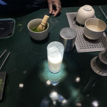 12 Matcha - Matcha latte being hand-whisked - Cafes Near Me - New York, New York