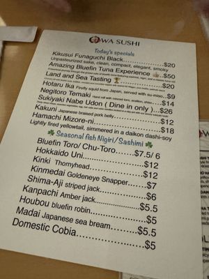Menu photo 4 Wa Sushi Casselberry, FL