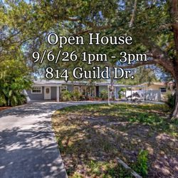 Gulf Shores Realty - OPEN HOUSE SUN 1-3 PM! 9/6/26 Tour 814 Guild Dr in Venice. Great location near downtown shops, dining, & beaches.