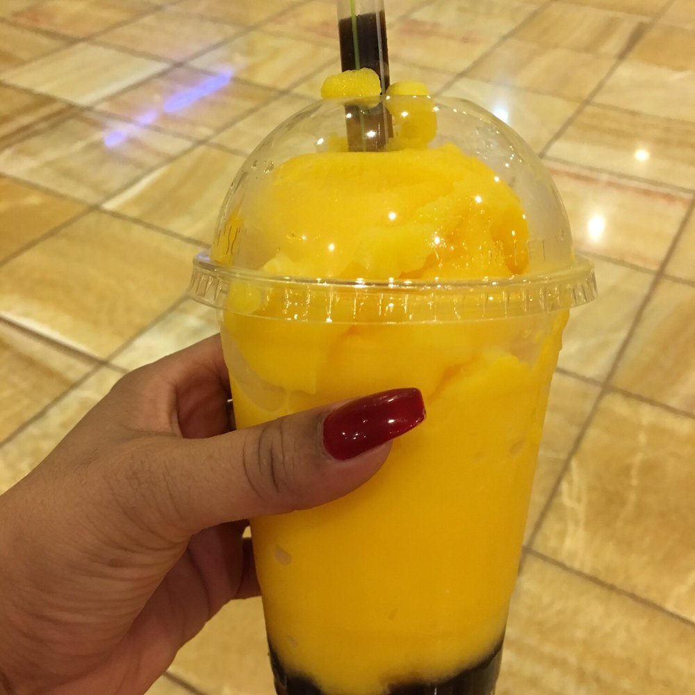 Spa World - Mango Bubble Tea! Yummy, especially after spending time in the poultice rooms! - Saunas Near Me - Centreville, Virginia
