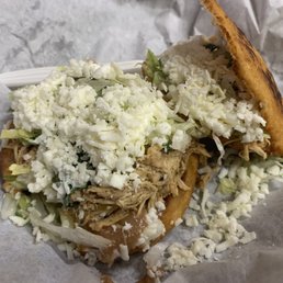 Chicken Gordita and Chicken Sope
