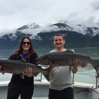 Fat Salmon Charters - Our keepers! Silver king salmon. - Fishing Near Me Fat Salmon Charters - Our keepers! Silver king salmon. - Fishing Near Me