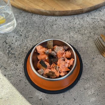 The Hook & Plow - Salmon bowl for our dog - Seafood Near Me - Manhattan Beach, California The Hook & Plow - Salmon bowl for our dog - Seafood Near Me - Manhattan Beach, California