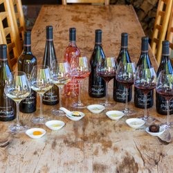 Taste 8 award winning varietals from our Sonoma winery with local delicacies.