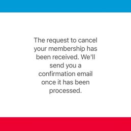 Cancellation from today Cancellation from today