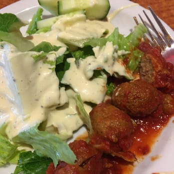 Sizzler - Salad with Caesar dressing and delicious meatballs in marinara sauce! - Steakhouses Near Me - Santa Clara, California Sizzler - Salad with Caesar dressing and delicious meatballs in marinara sauce! - Steakhouses Near Me - Santa Clara, California