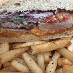 One of the best pan con chicharrón! I really recommend this place great service next to the beach One of the best pan con chicharrón! I really recommend this place great service next to the beach