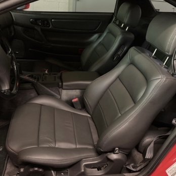 AR Customs OC - My phenomenal Dark Charcoal leather seat covers installed by AR Customs - Vehicle Wraps Near Me - Orange, California