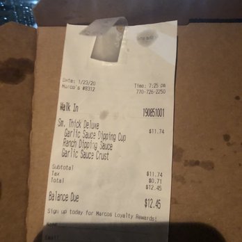 Marco's Pizza - The damages! - Pizza Near Me - Powder Springs, Georgia
