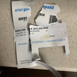 AT&T Store - ESIM activation paper showing the number that I'm still using, was never given a different number by ATT