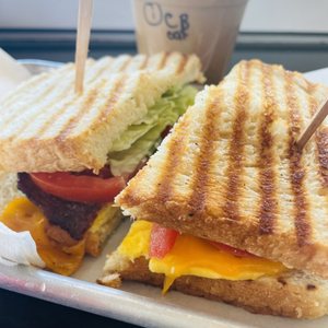 Photo of Pier View Coffee Company - Oceanside, CA, United States. Breakfast sandwich