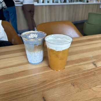 Series A Coffee - black sesame and mango sticky rice tea :) - Coffee & Tea Near Me - Beverly Hills, California