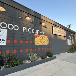More signs for the restaurants that you can pick hp your food