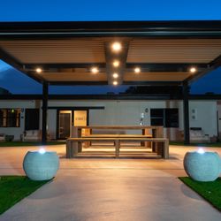 Compassion Behavioral Health - NightTime and Outside Meeting Space in our Courtyard Addiction Facility