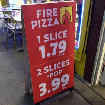 Fire Pizza - Sandwich board outside~ - Pizza Near Me - Vancouver, British Columbia