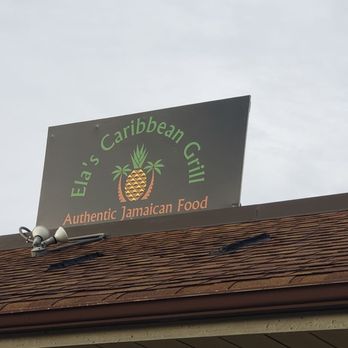 Ela’s Caribbean Grill - a sign on the roof - Caribbean Near Me - Willowick, Ohio