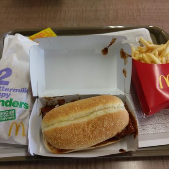McDonald's - McRib - all the processed goodness and now with at least 30% pork!! - Coffee & Tea Near Me - Barstow, California McDonald's - McRib - all the processed goodness and now with at least 30% pork!! - Coffee & Tea Near Me - Barstow, California