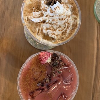 Superbloom - Pumpkin spice & beet root latte - Coffee & Tea Near Me - Savannah, Georgia