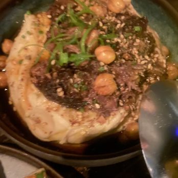 Sparrow + Wolf - Oxtail Hummus, Crispy Chickpeas w/ Curry oil - New American Near Me - Las Vegas, Nevada Sparrow + Wolf - Oxtail Hummus, Crispy Chickpeas w/ Curry oil - New American Near Me - Las Vegas, Nevada