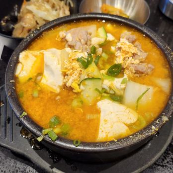 Mom's Kitchen - Pork and soft tofu stew - Korean Near Me - Markham, Ontario