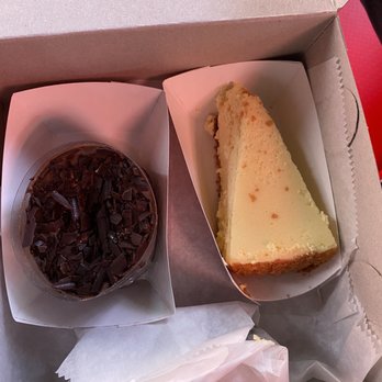 Caffe Palermo - 1 Slice New York Style Cheesecake I don't remember the other chocolate thing called!! - Bakeries Near Me - New York, New York Caffe Palermo - 1 Slice New York Style Cheesecake I don't remember the other chocolate thing called!! - Bakeries Near Me - New York, New York