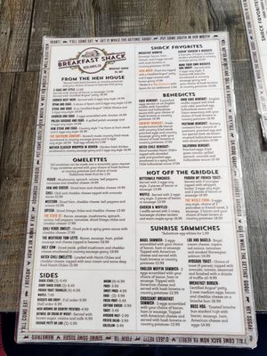 Menu photo 3 Breakfast Shack Redlands, CA